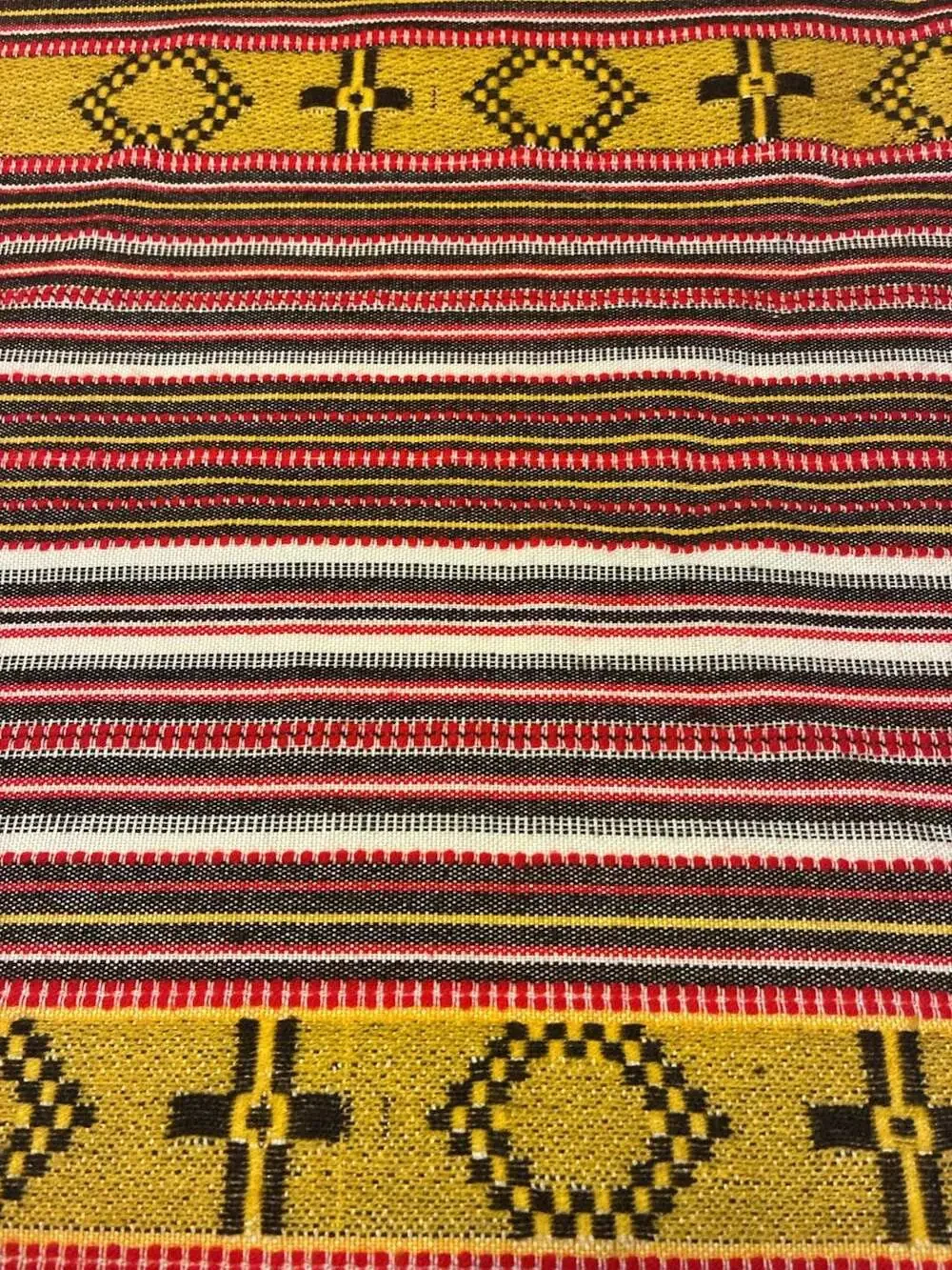Handwoven Traditional Geometric Pattern Kilim Table Runner